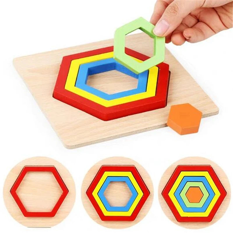 Baby Educational Toy Wooden Ball Hammer Box Children Fun Playing